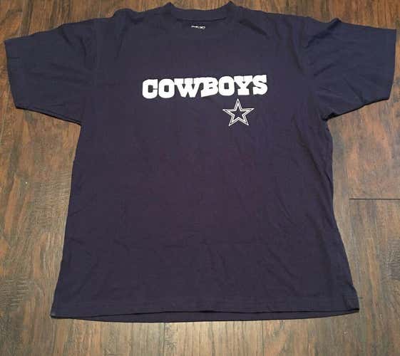 Dallas Cowboys NFL Reebok Spell out  Logo Tee Shirt Size Large