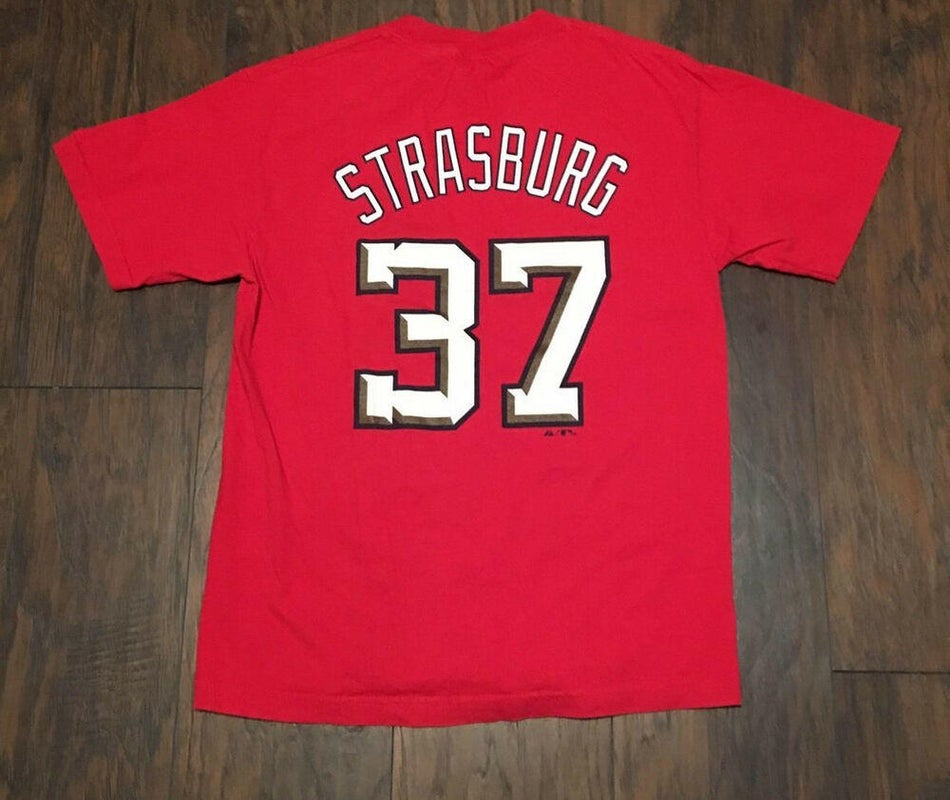 Washington Nationals Graphic Red T-Shirt MLB Genuine Merchandise Mens Size  Large