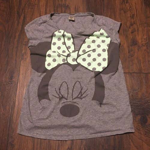 Minnie Mouse Disney Collection by Lauren Conrad Large graphic gray Tee Sz XSmall