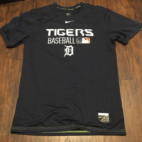 Detroit Tigers Nike MLB Authentic Collection Dri Fit Shirt Size Small