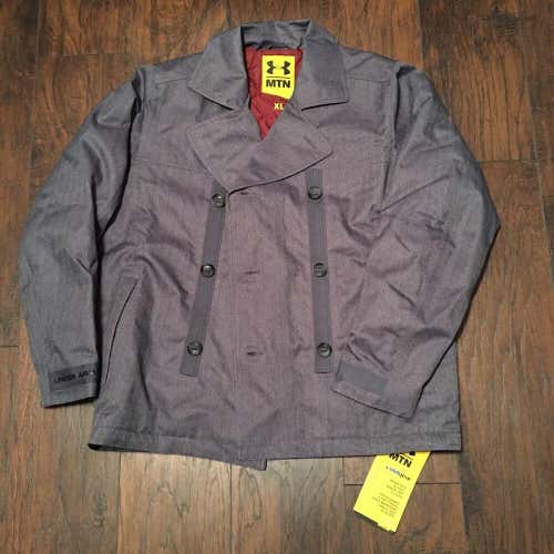 Under Armour MTN Cold gear Button Up Quilted Jacket XL Gray