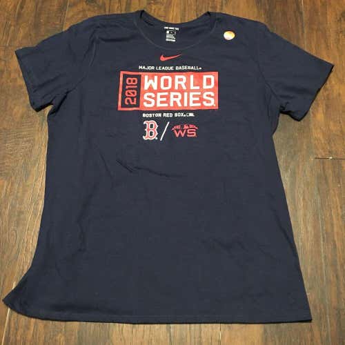 Boston Red Sox Nike 2018 World Series Bound Cotton T-Shirt AL Champions Size XL