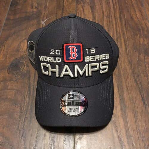 Boston Red Sox MLB New Era 2018 World Series Champions Locker Room 39THIRTY Hat
