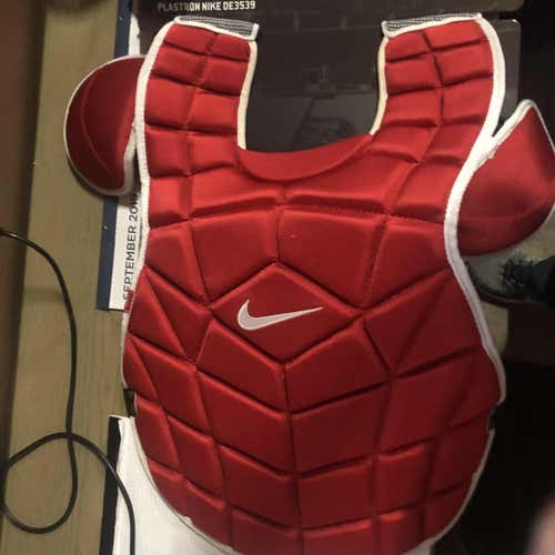 New Red Nike Chest Protector Size 20