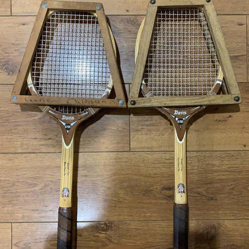 Two Vintage TAD Davis Hi-Point Tennis Racquets