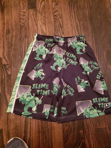 Slime Time Lacrosse Unlimited Shorts Adult Small