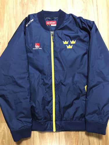 CCM Team Sweden Tre Kroner Bomber Jacket Mens XL