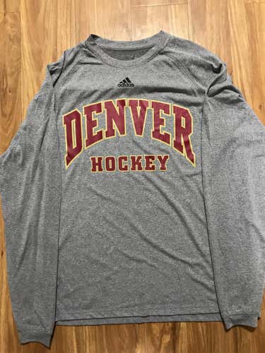 Adidas Climalite Denver University Hockey L/S Mens Large