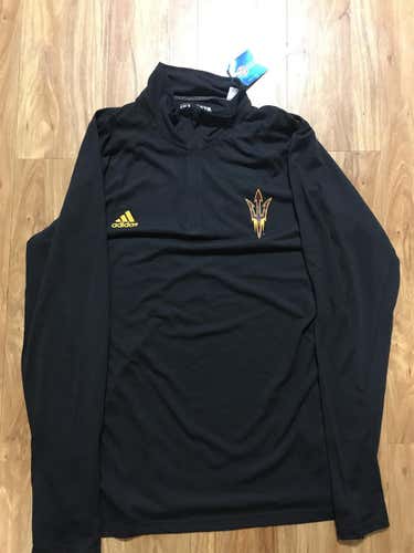 Adidas Ultimate Tee Arizona State University 1/4 Zip Mens Large NWT
