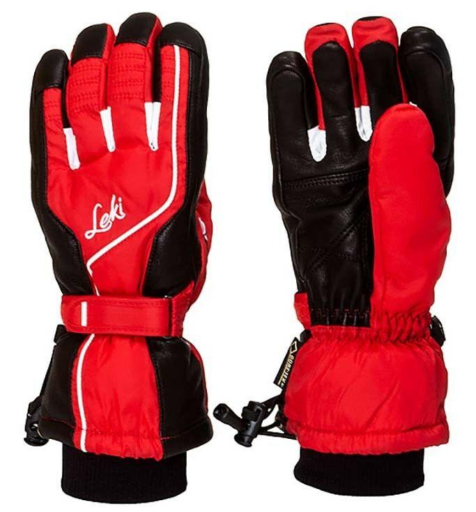 NEW $130 Leki Sierra GTX S Goretex Womens Ski Mittens Winter Gloves Ladies Black 
