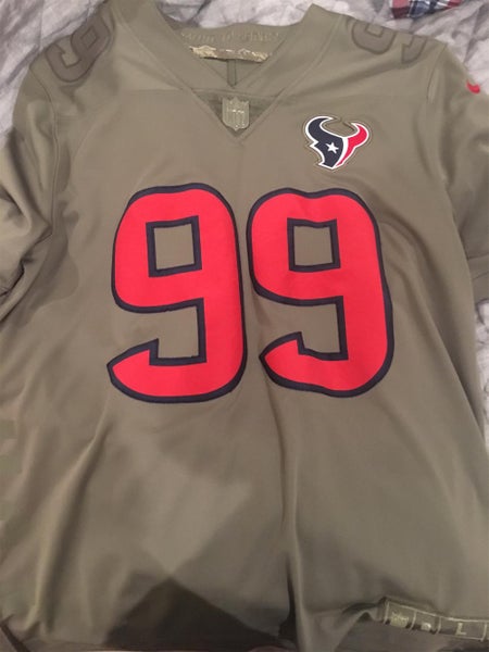 NFL Texans Jersey #99 Watt Salute To Service youth large