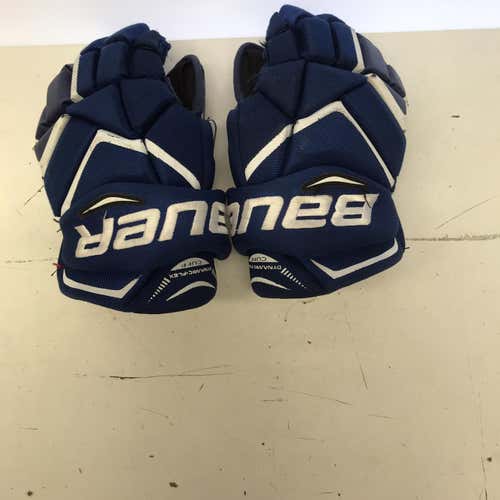 Bauer Vapor X800 Hockey Gloves Junior 12” Blue Used