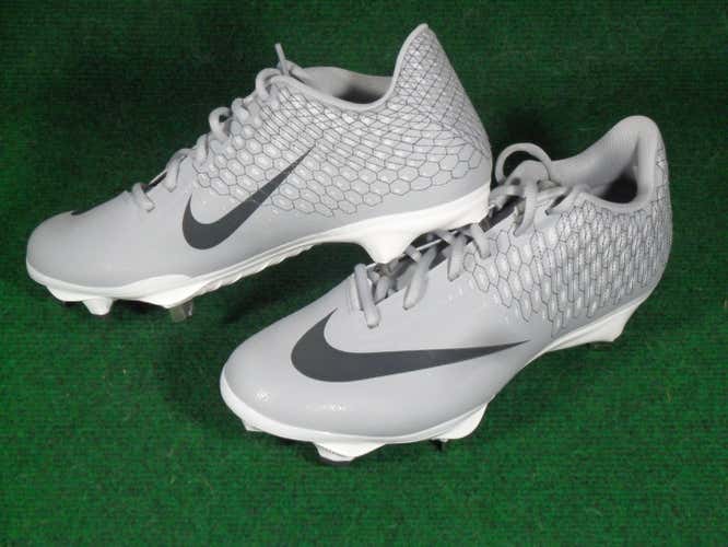 New Nike Lunar Vapor Ultrafly Elite 2 Metal Baseball Cleats Gray 10.5