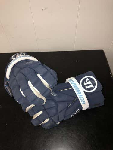 Team Issued Navy Warrior Evo Lacrosse Gloves