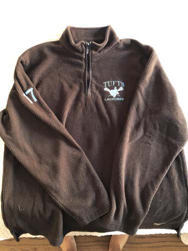 Tufts Lacrosse Quarter Zip Sweater Pullover