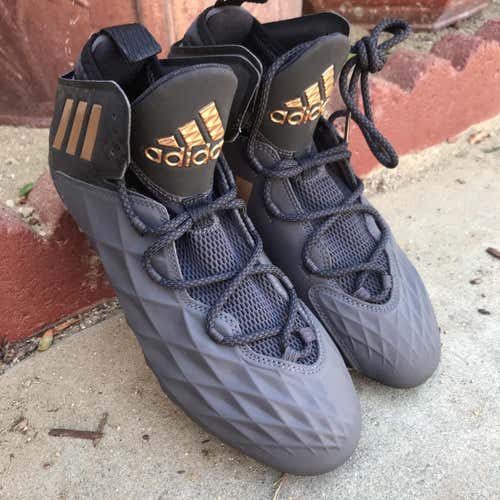 New Adidas Freak Cleats Size 9.5 Black And Bronze
