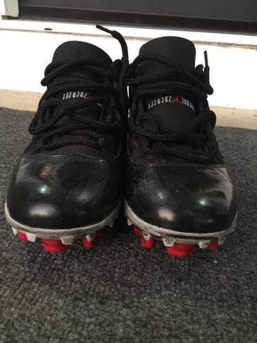 Jordan 11 Retro Low TD "Black/Red" Men's Football Cleat