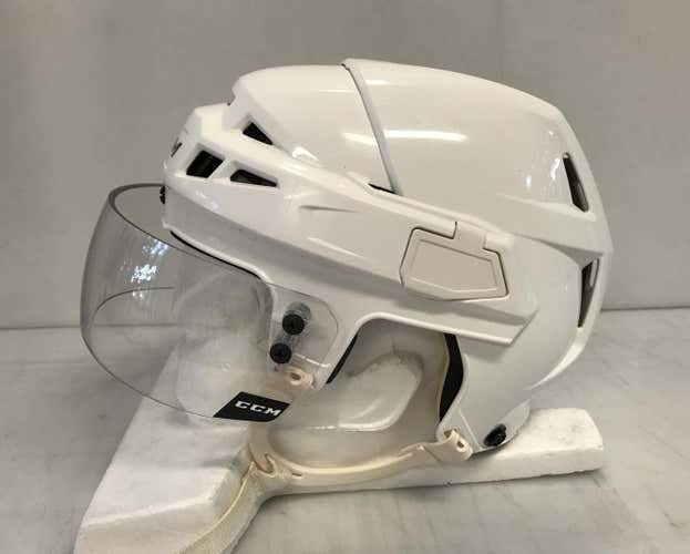 CCM V08 Pro Stock Hockey Helmet Small White CCM Visor 9165