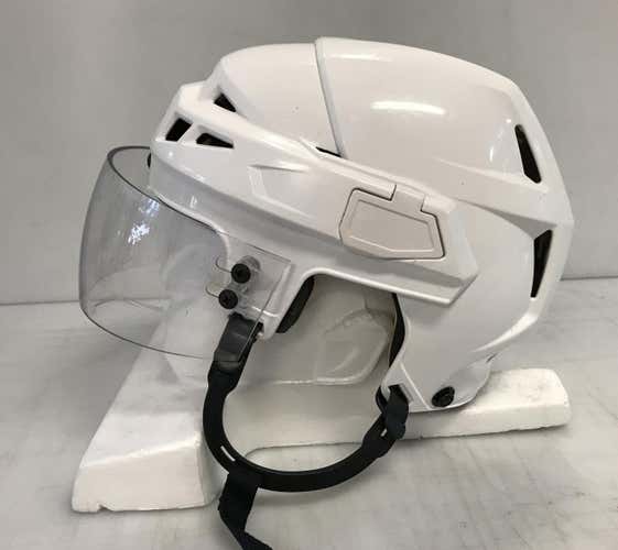 CCM V08 Pro Stock Hockey Helmet Small White Oakley Visor 9166