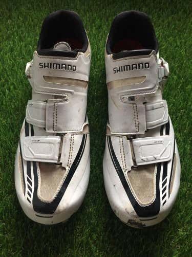 Shimano R-170W Carbon Fiber Road Sz US 9.7 EU 44 CM 27.8 SPD SL Cycling Shoes