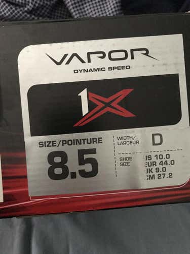 New Bauer Vapor 1X 2.0 Hockey Skates Senior Size 8.5