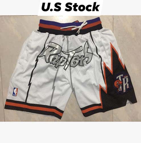 NWT Men’s Toronto Raptors Vintage Throwback Fully Stitched Shorts