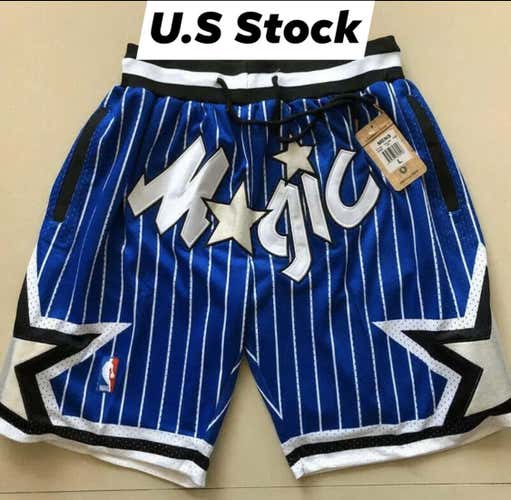 NWT Men’s NBA Orlando Magic Vintage Throwback Fully Stitched Shorts