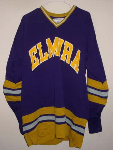 Elmira College Game Worn Vintage Hockey Jersey (Size 52)