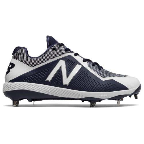New Balance Metal Baseball Cleats - Navy White - Size 12.5 L4040TN4
