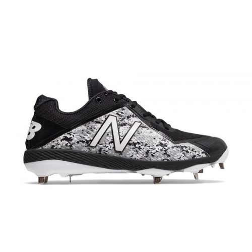 New Balance Metal Baseball Cleats - Black White Camo - Size 11.5 L4040PK4