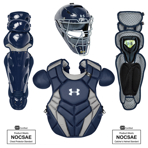 Under Armour Pro 4 Intermediate 13-15 Catchers Gear Set UACKCC4-SRP - Navy Blue
