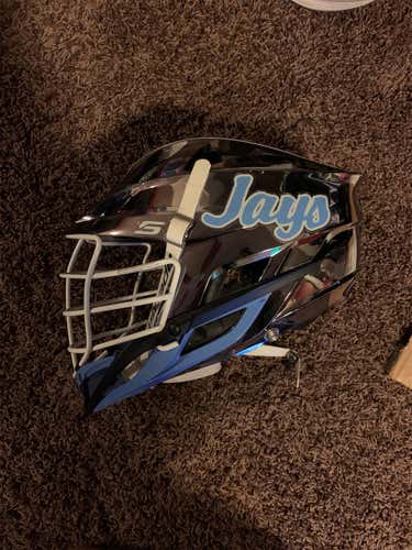 Johns Hopkins Game Worn Cascade S Chrome Helmet