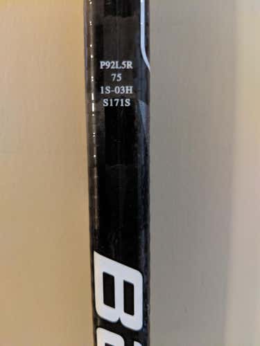 Bauer Supreme 1S Hockey Stick Righty P92 Intermediate D1 ProStock