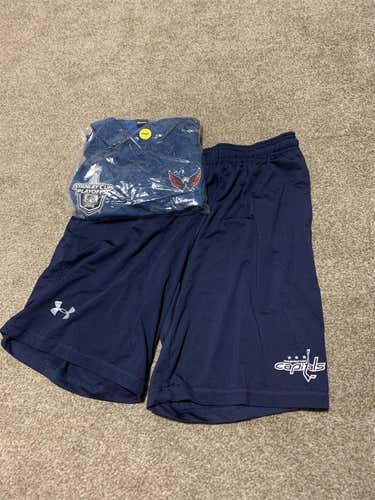 Caps Reebok Polo And Under Armor Shorts