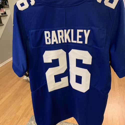 SAQAUN BARKLEY #26 New York Giants Home Blue Replica Jersey