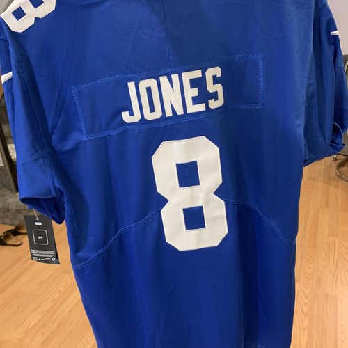 DANIEL JONES #8 New York Giants Home Blue Replica Jersey BRAND NEW WITH TAGS!