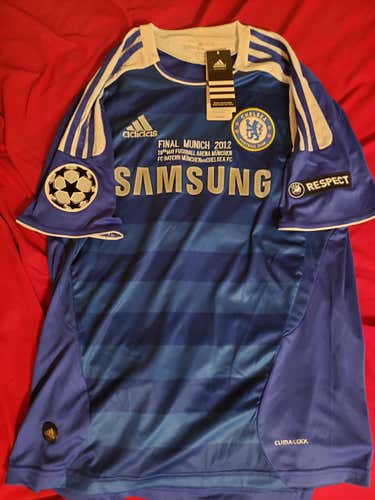 NEW Champions League 2012 FINAL Chelsea FC #11 Didier Drogba Adidas jersey