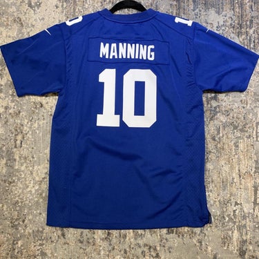 زيت القمح ELI MANNING #10 New York Giants Authentic Jersey | SidelineSwap زيت القمح