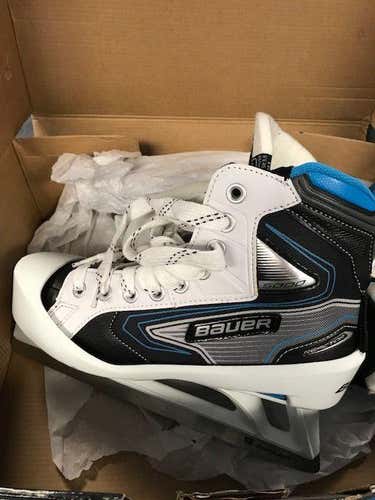 New Bauer Reactor 5000 Hockey Goalie Skates Junior Size 5