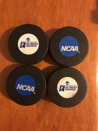 NCAA Game Used Pucks
