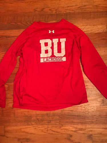 Boston University Lacrosse Long Sleeve Under Armour Shirt