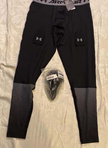 Under Armour Purestrike New Men's Large Compression Jock Pants Senior