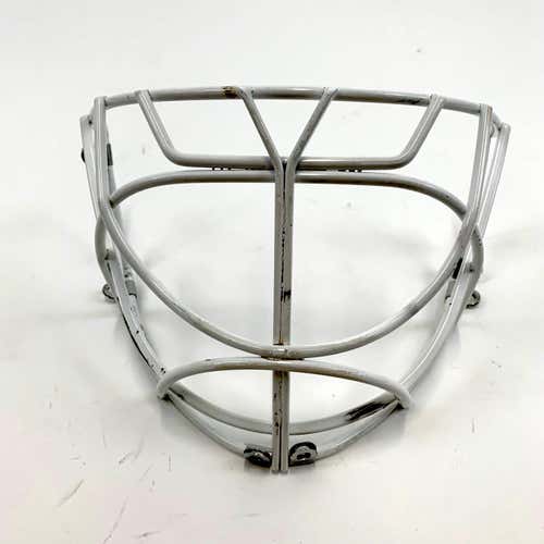 Used | All White Bauer Rprofile X NC Goalie Cage | Senior | #C11