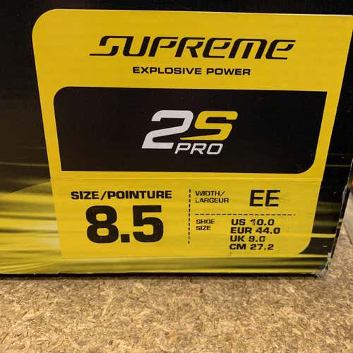 New Supreme 2S Pro Hockey Skates Senior Size 8.5