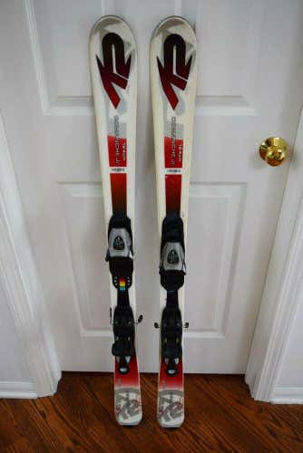 K2 COMANCHE JR SKIS SIZE  124 CM WITH BINDINGS