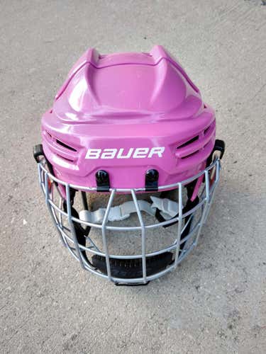 Youth  Bauer Prodigy Helmet Combo - Pink