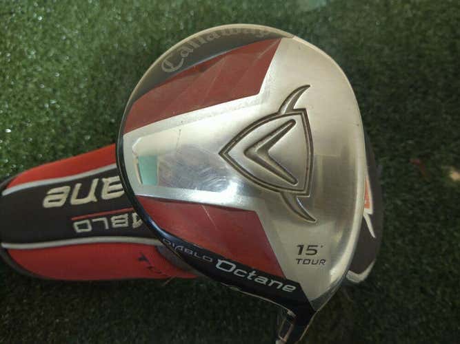 Callaway Diablo Octane Tour Fairway 3 Wood Voodoo SVS7 Stiff Flex w Headcover