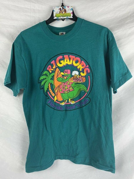 Vtg 90s RJ Gators T-Shirt Sz L Raw Bar Sea Grilled Best TAiL In Town Vintage