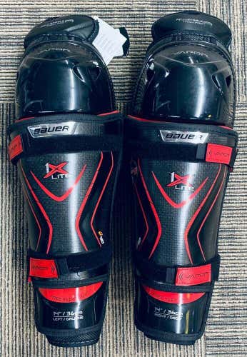 Bauer Vapor 1X Lite Hockey Shin Pads Size 14" *New*