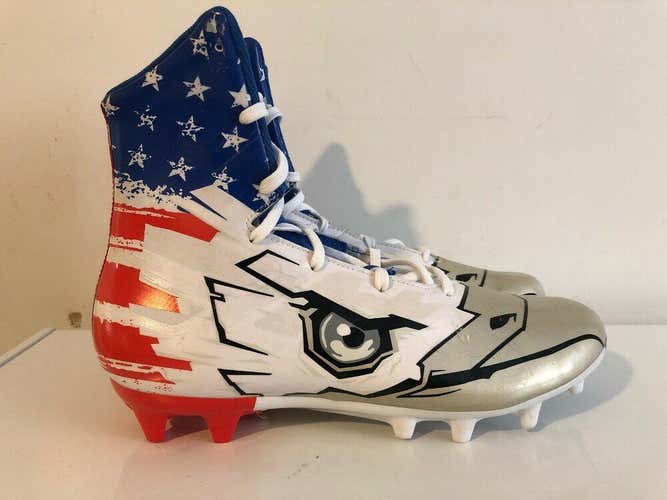 Under Armour Highlight MC LE Football Cleats Size 9.5 USA Eagle Flag 3000338-001